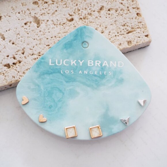 Lucky Brand Stud Earrings Set - Picture 2 of 2